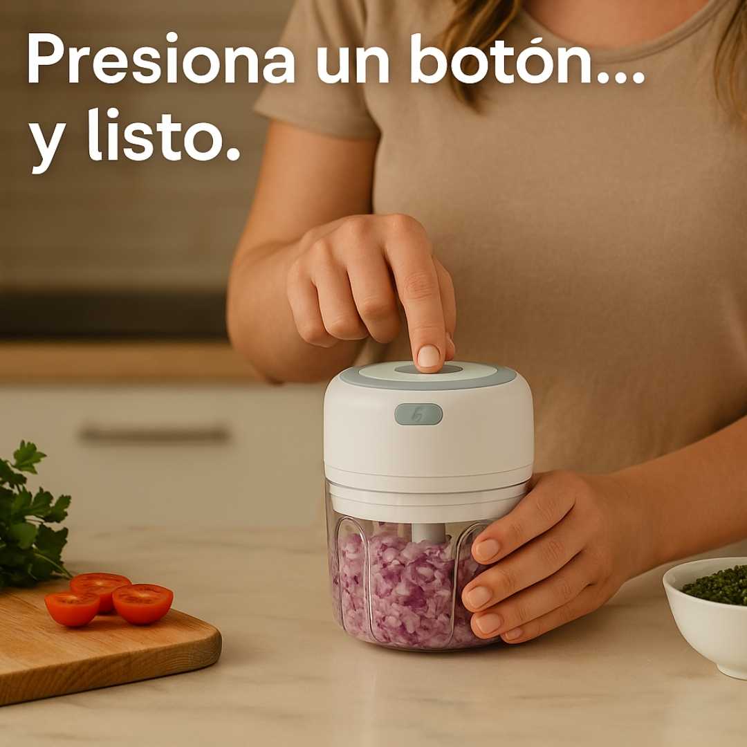 MiniChef Pro – Picador Eléctrico Portátil Recargable