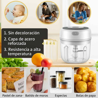 MiniChef Pro – Picador Eléctrico Portátil Recargable