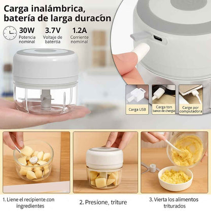 MiniChef Pro – Picador Eléctrico Portátil Recargable