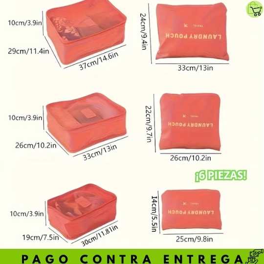 Set Organizador de Maleta de Lujo (6 Piezas)
