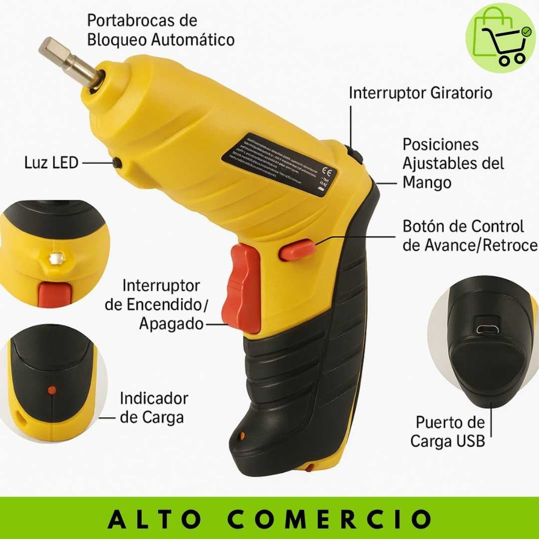 PowerFix Pro – Destornillador Inalámbrico 47 en 1