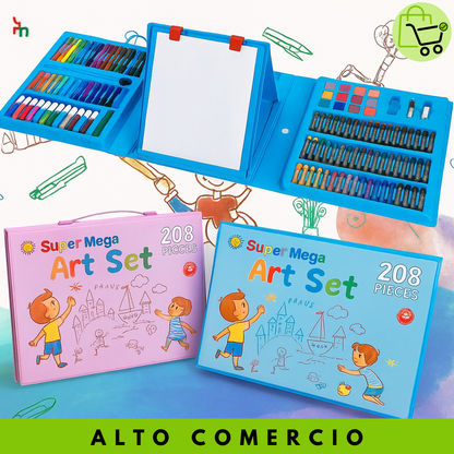 Mega Set de Arte 208 Piezas – ¡Creatividad Sin Límites!