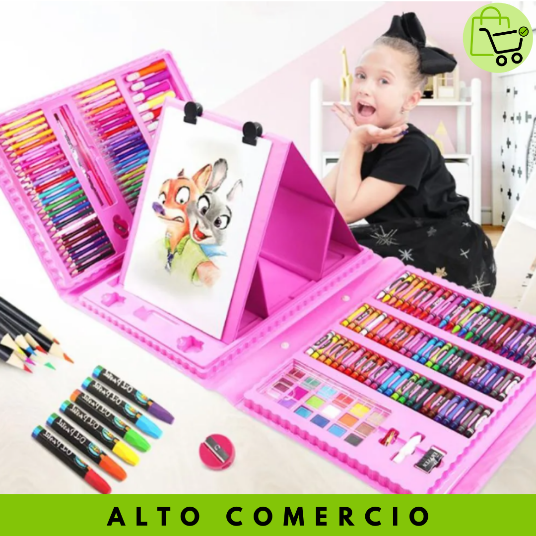Mega Set de Arte 208 Piezas – ¡Creatividad Sin Límites!