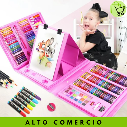 Mega Set de Arte 208 Piezas – ¡Creatividad Sin Límites!