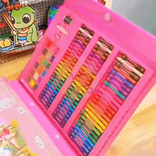 Mega Set de Arte 208 Piezas – ¡Creatividad Sin Límites!