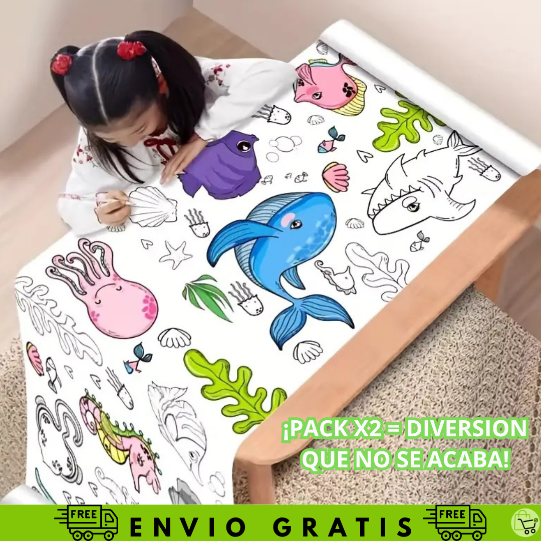 Pack X2 Rollos Gigantes para Colorear
