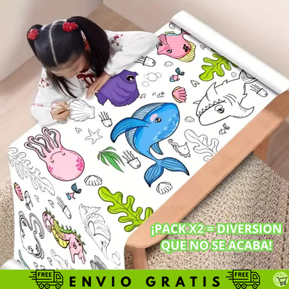 Pack X2 Rollos Gigantes para Colorear